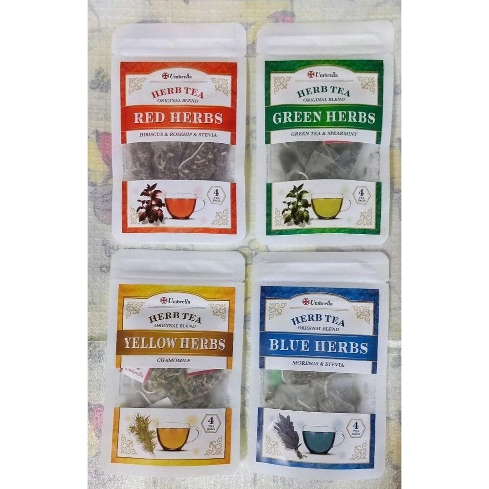 NEW 4 Capcom Resident Evil Green Herbs Herbal Tea 4 Pack Biohazard Set USA